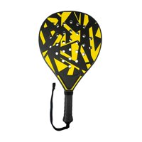 Magideal - Raqueta De Pádel, Raqueta De Tenis, Buen Control De La Pelota, Entretenimiento, Equipo Físico, Núcleo Epe Para Parque, Padres, Niños, Jardín, Interior Negro Y Amarillo