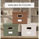 thumbnail image 2 of Juego de 2 cajas organizadoras de archivos plegables de lino con tapa ZICOTO, 2 of 9