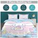 thumbnail image 2 of Cartoon Cinnamoroll Bedding Set Comforter Duvet Cover Set Quilt Cover for Kids Teens Bedroom Decoration, 2 of 5