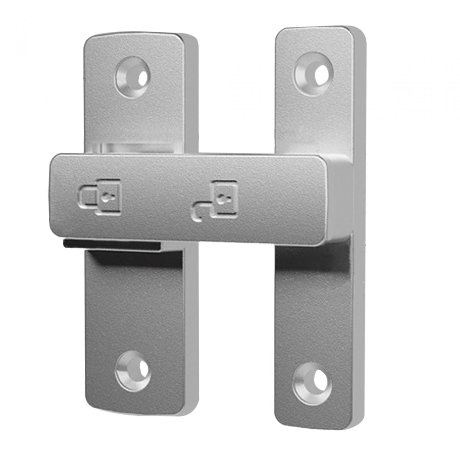 Magideal - Cerradura De Puerta Con Pestillo De 180 Grados, Fácil Instalación, Cerradura De Perno Para Puertas De Metal. Plateado