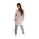 thumbnail image 5 of Polerón Hoodie Long Fit Mujer Spitfire Beige, 5 of 6