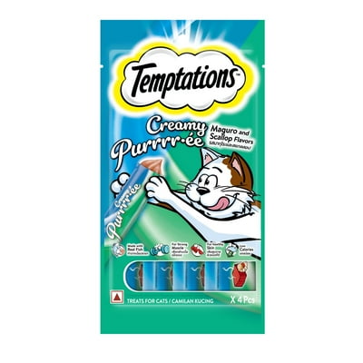 Snacks Húmedo Gato Sabor Maguro Y Vieras 48 G Temptations