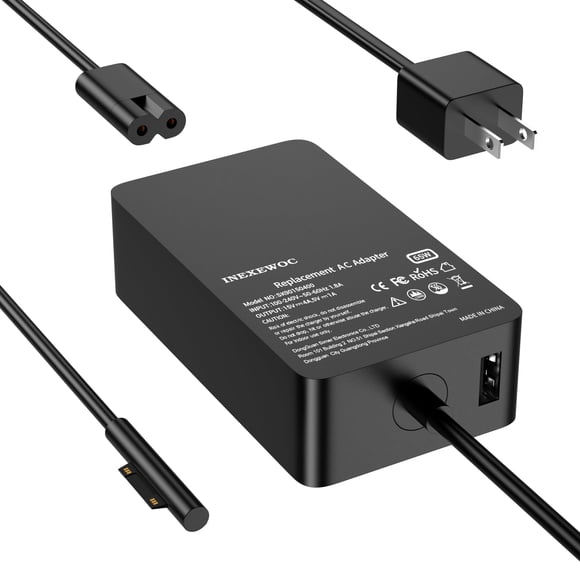 Cargador INEXEWOC 65W para Microsoft Surface Pro/Laptop/Book