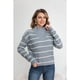 thumbnail image 2 of Sweater Mujer Tejido Semi Corto Otoño Invierno Cuello con Cierre 7019, 2 of 3
