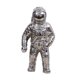 thumbnail image 3 of Estatuilla De Hombre Espacial De Cerámica Escultura Astronauta Cosmonauta Estatua Arte Plata, 3 of 5