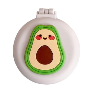 Ioensy - Espejo Pequeño Con Cepillo Espejo De Viaje Portátil Cepillos Para El Cabello Para Niñas Adultos Fruta