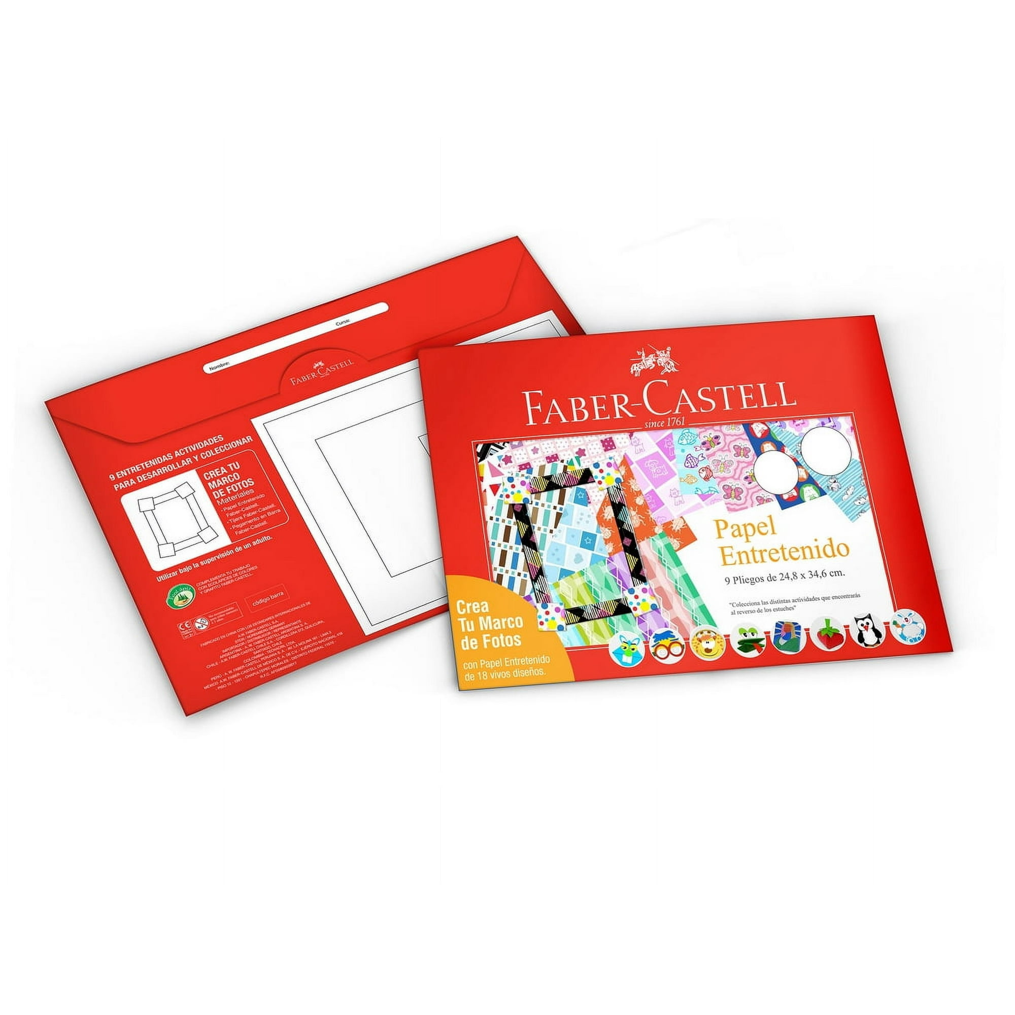 Faber Castell - Estuche Papel Entretenido Faber-castell X18 Pliegos