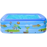 Puntostore - Piscina Inflable 115X85X56Cm Con 3 Anillos Diseño - Ps