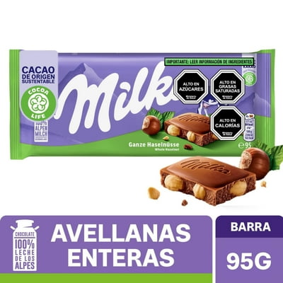 Chocolate De Leche Con Avellanas 95 G Milka