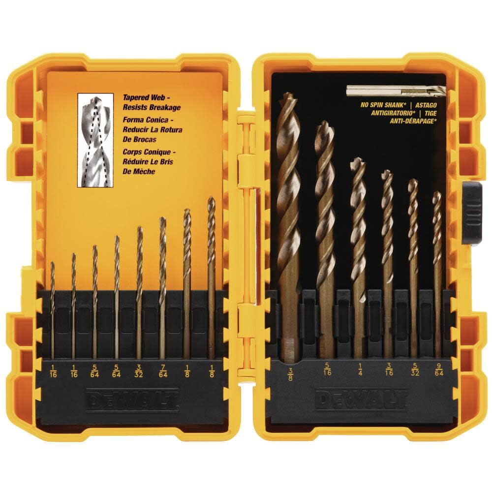 Surtido De Brocas DEWALT DW1169 14 Unidades Pilot Point Lider Surtido De Brocas DEWALT DW1169 14 Unidades Pilot Point Lider