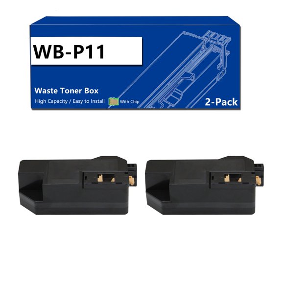 WUFANJO WB-P11 Contenedor de tóner residual (2 unidades) para impresoras Konica Minolta