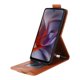 thumbnail image 2 of Funda tipo folio para Motorola Edge 60 Fusion con soporte magnético y protección para la cámara Marrón, 2 of 6