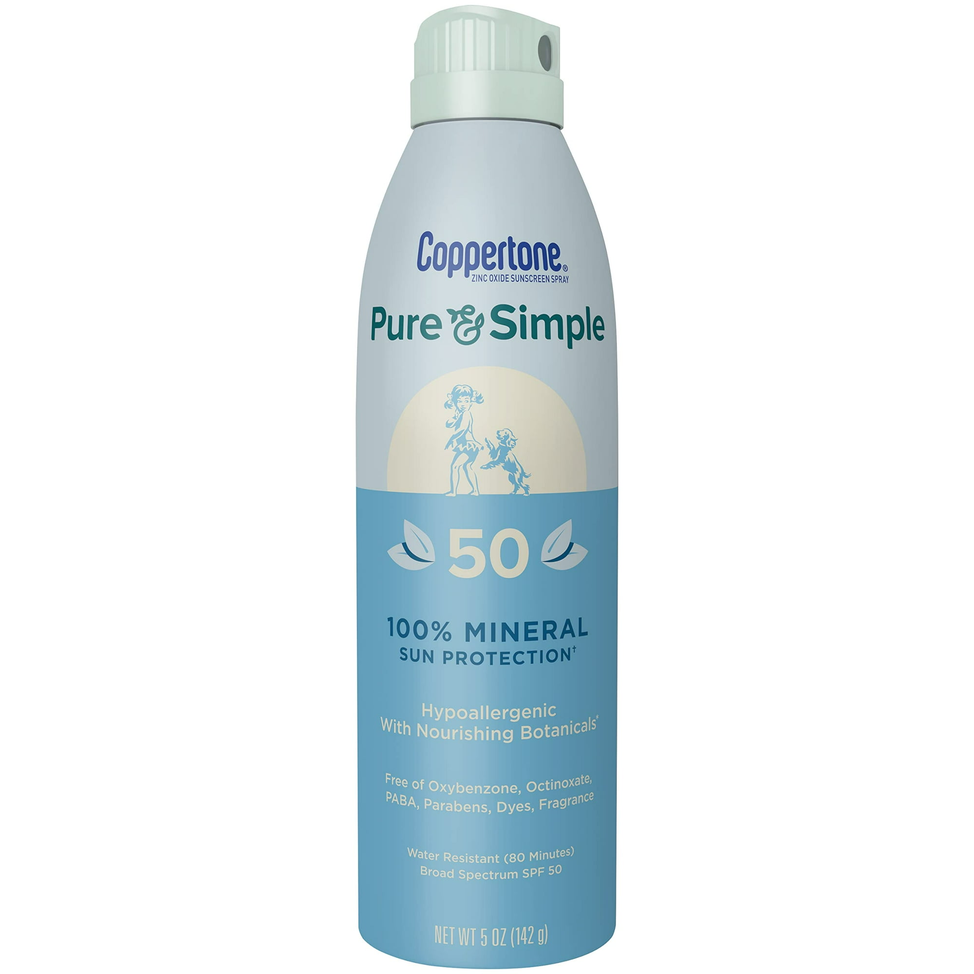 Spray De Protección Solar Coppertone Pure And Simple Spf 50 150 Ml