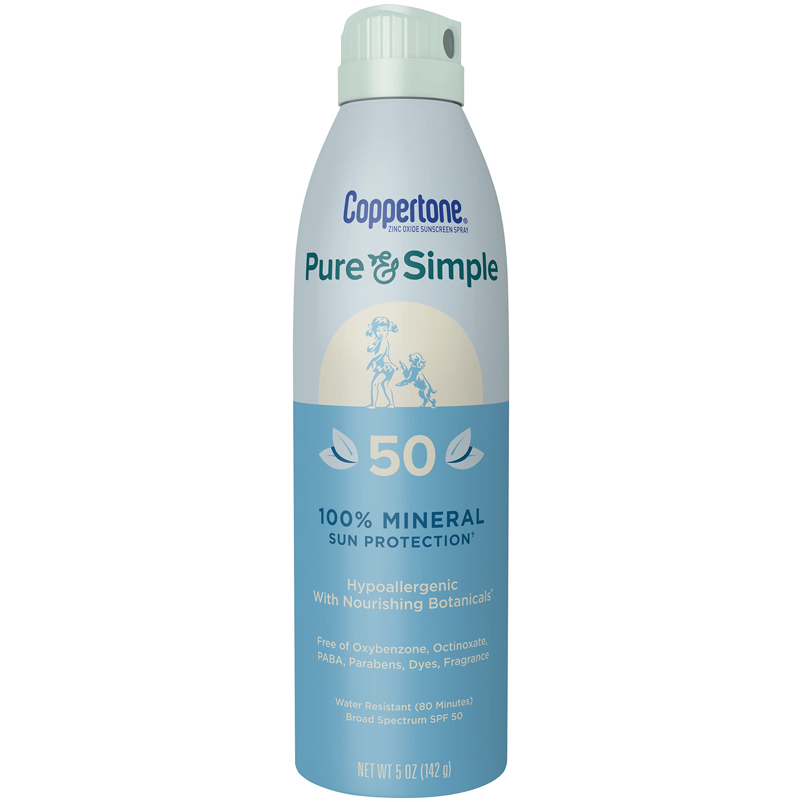 Spray De Protección Solar Coppertone Pure And Simple Spf 50 150 Ml