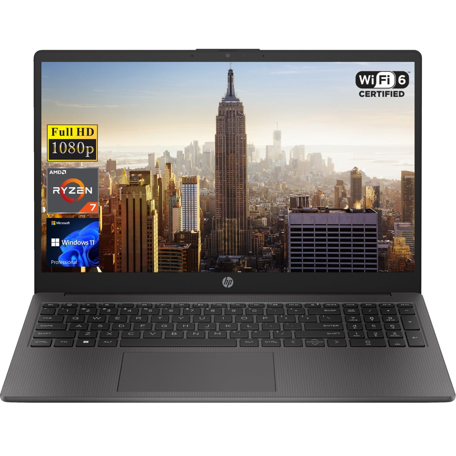 Portátil Hp Más Nuevo 255 G10 15.6 Pulgadas Fhd Ryzen 7 7730u 16 Gb 512 Gb