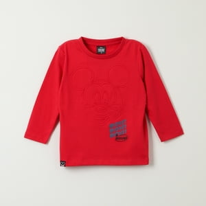 Polera Manga Larga Niño Mickey Mania Rojo Disney