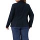 thumbnail image 4 of Agnes Orinda Chaqueta Casual de Negocios para Mujer Talla Grande, Manga Larga, Botón, Abierta al Frente, con Bolsillos 4X Azul Oscuro, 4 of 8