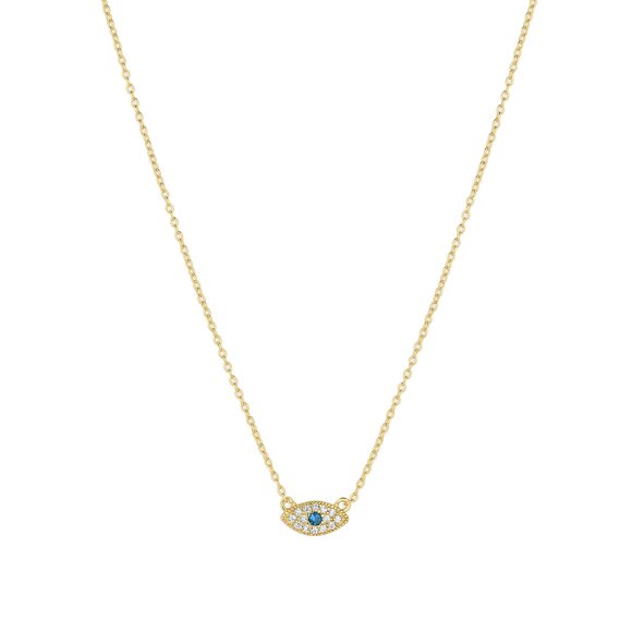 Collar Gorjana con chapado en oro de 18k y ojo turco