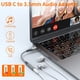 thumbnail image 2 of Adaptador USB tipo C a conector de auriculares hembra de 3,5 mm JXMOX, 2 of 6