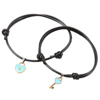 Magideal - Pulseras De Pareja Ajustables, 2 Piezas, Accesorio Práctico Para Usar En Aniversarios. Azul