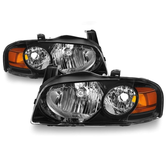 Faros delanteros AKKON para Nissan Sentra Sedan 2004-2006, color negro