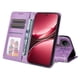 thumbnail image 4 of Funda tipo cartera FOXDOCK para Vivo V50 Lite , diseño girasol en relieve, cuero PU, cierre magnético, soporte y tarjetero, 4 of 5