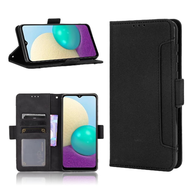 Funda Tipo Billetera FOXDOCK para Samsung Galaxy M02 – Tapa Flip con Tarjetero