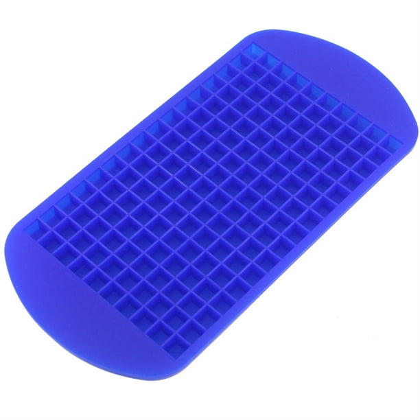 1pc Silicone Mini Ice Cube Trays, 160 Small Ice Cube Molds Easy Release Crushed Ice Cube For Chilling Whiskey Cocktail, Flexible Stackable And Durable Soft Mold, Storage Containers