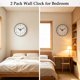 thumbnail image 5 of Reloj de pared jomparis negro de 30 cm – Pack de 2 silencioso, 5 of 6