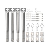 Magideal - 4 Piezas Quemadores De Tubo De Parrilla De Gas Tubos De Quemador De Parrilla Quemadores De Tubo De Parrilla De Gas Para Suministros De Barbacoa, Fácil Estilo B