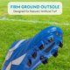 thumbnail image 3 of Tacos de Fútbol LIGVIV para Niños Pequeños Sin Cordones para Césped Firme Azul, 3 of 9