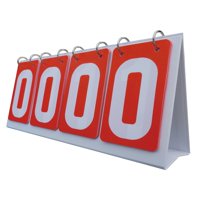 Ioensy - Marcador De Mesa Marcador De Puntuación De 4 Dígitos Para Baloncesto Tenis Voleibol Rojo