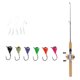 thumbnail image 5 of Combo De Ca?a Y Carrete Telescópico Para Pesca En Hielo De 75 Cm Y 6 Plantillas Para Hielo, 5 of 6