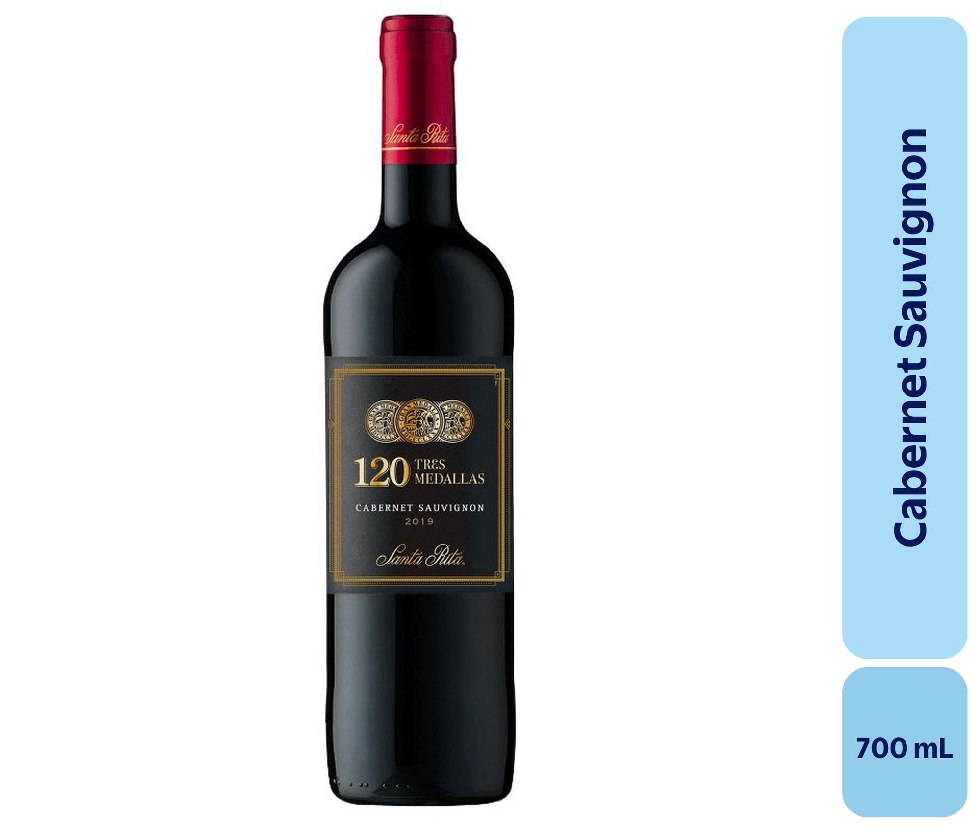 Vino Cabernet Sauvignon 700 mL 3 Medallas