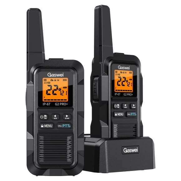 Radio de dos vías Gaswei G2pro+ 2 W IP67 impermeable (pack de 2)