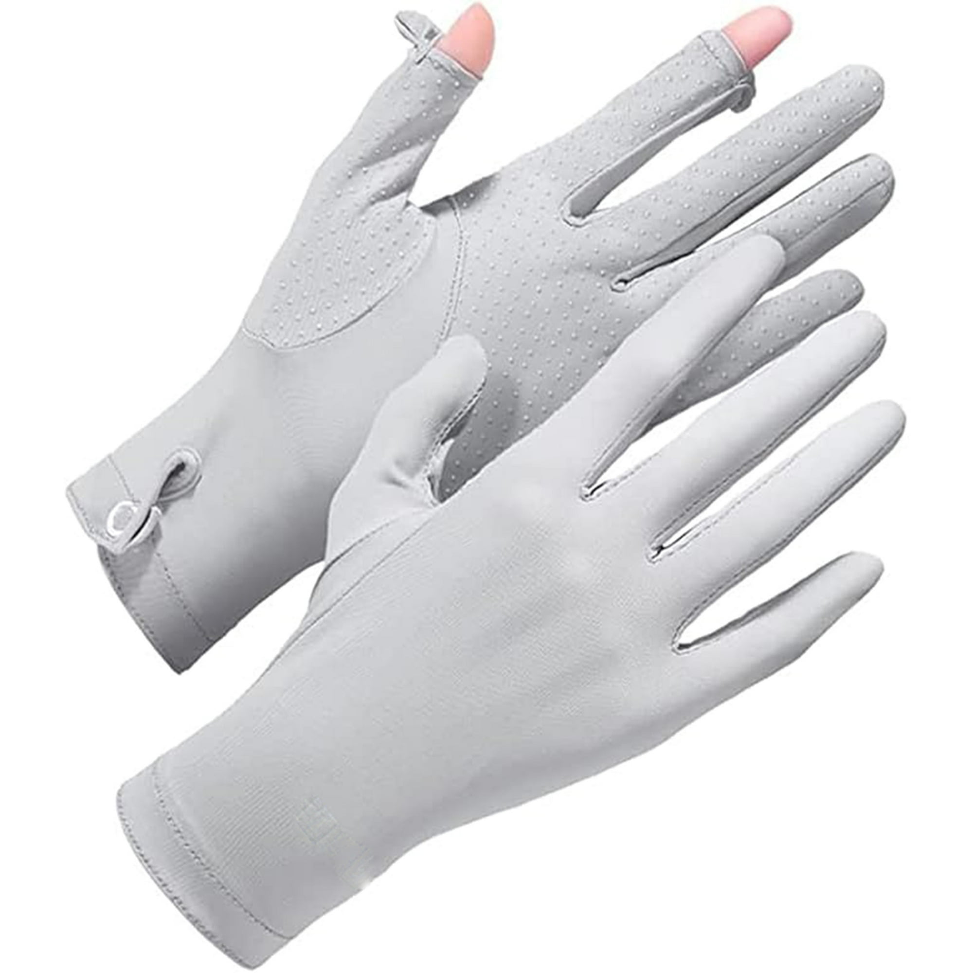 Veatool - Guantes De Protección Solar Mujer,upf 50+ Guantes De Protección Uv,apertura En 2 Dedos Guantes Antideslizantes Transpirables Para Golf,ciclismo Y Manejar Apto Para Touch Screen