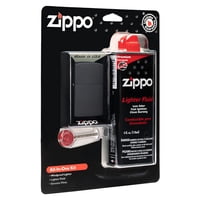 Kit Todo En Uno De Encendedor Zippo A Prueba De Viento Con Líquido Para Encendedores