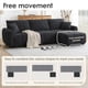 thumbnail image 3 of [VIDEO] 110" Modular Sectional Sofa, L Shape with Extra-large Seat, Pull-line Design, Movable Ottoman, High Density Foam, Free Combination, Sturdy Metal&Wood Frame, Boucle Fabric, 3 Colors, 3 of 3