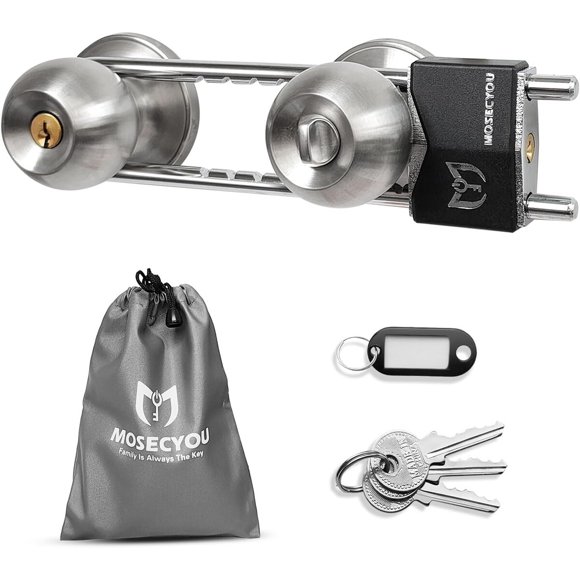 Cerrojo de seguridad ajustable para puertas dobles