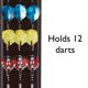 thumbnail image 5 of Dart Caddy Viper de madera maciza montado en la pared para 4 juegos de dardos, 5 of 8