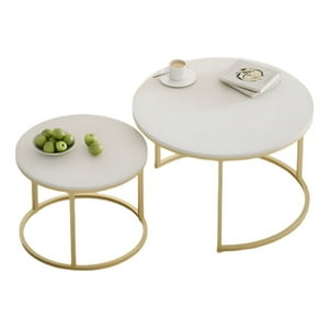 Genérico - Set 2 Piezas Mesa Centro Auxiliar Moderna Minimalista Jhn