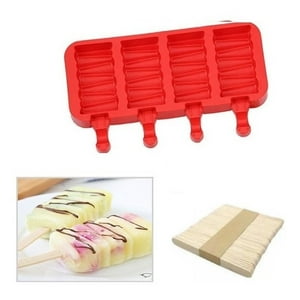 Genérico - Moldes De Silicona Para Helados Molde Paletas Helado Paleta