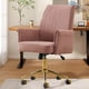 thumbnail image 3 of Mid-back liftable office chair, striped fabric, and ergonomically designed, is an excellent choice for working, studying or relaxing. The mid-back design provides a better sitting experience.Pink, 3 of 3