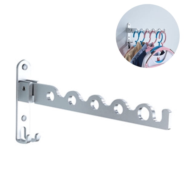 Perchero plegable para secadora, para colgar en la pared, para lavandería, de acero inoxidable