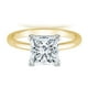 thumbnail image 2 of Anillo Paris Jewelry 18K Yellow Gold 4 Ct White Sapphire Princess Mujer, 2 of 3