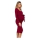 thumbnail image 3 of Vestido Maternidad Manga Larga Con Lazo Rojo Embarazada rojo XL, 3 of 7