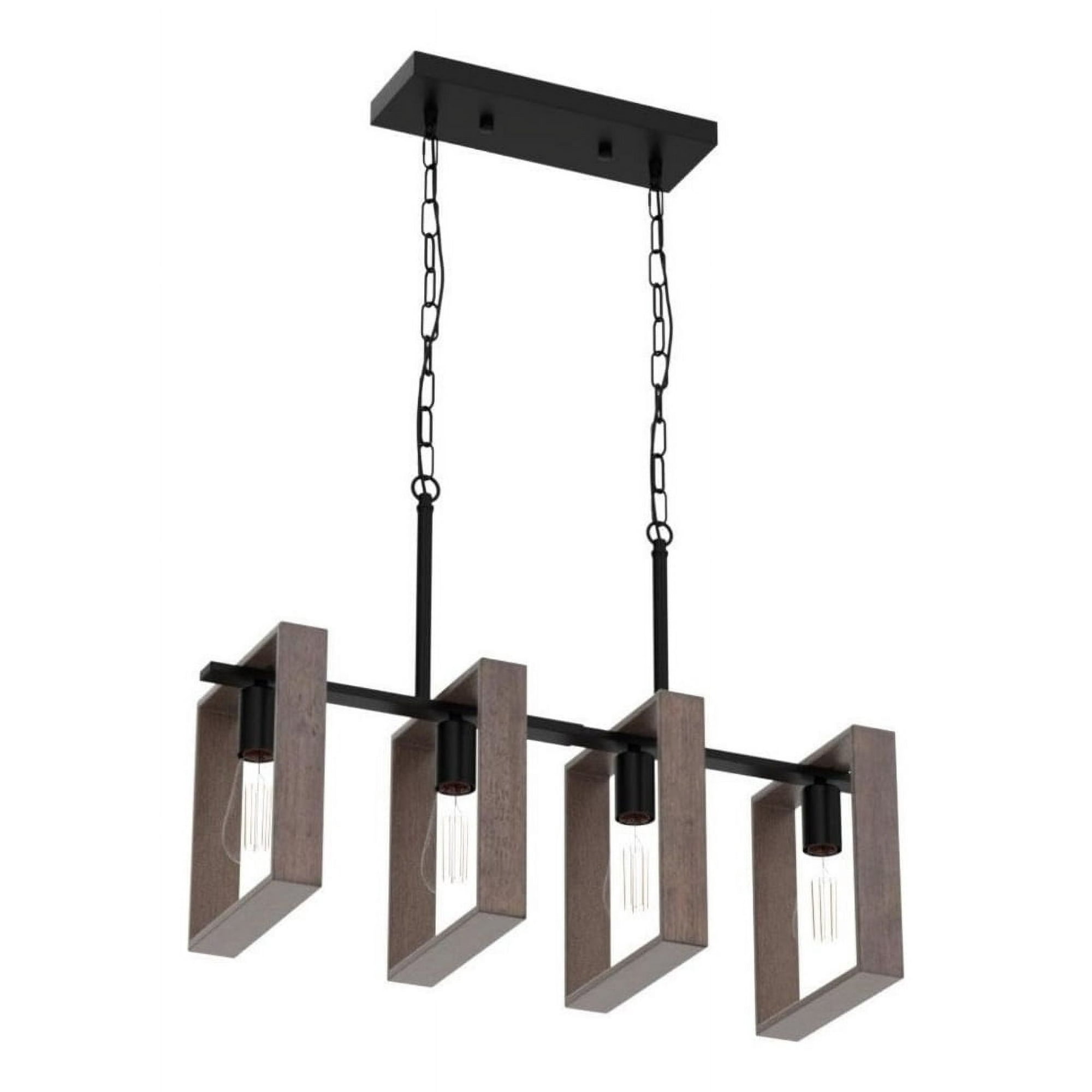 Genérico - Lampara Colgante Candelabro Rustica 4 Luces Comedor Lau