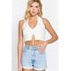 thumbnail image 1 of Top de Punto Tipo Suéter con Cuello Halter Fruncido, 1 of 5