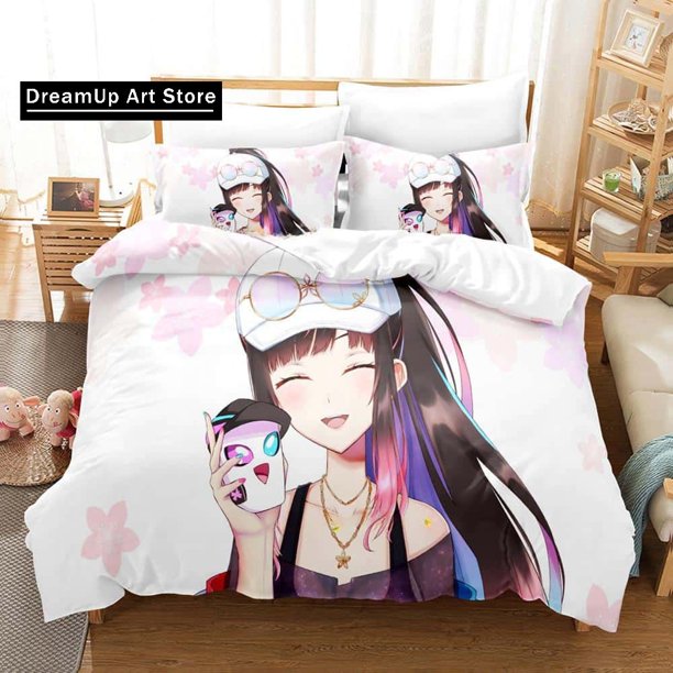 Hana Yomeguri Bedding Set Bed Set Adult Kid Bedroom Duvetcover Sets KawaiiBed Sheet Set