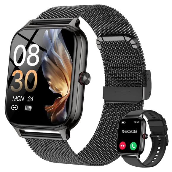 Reloj inteligente LODIMEKE de 1,96" con llamadas, presión arterial, frecuencia cardíaca, sueño y más de 110 modos